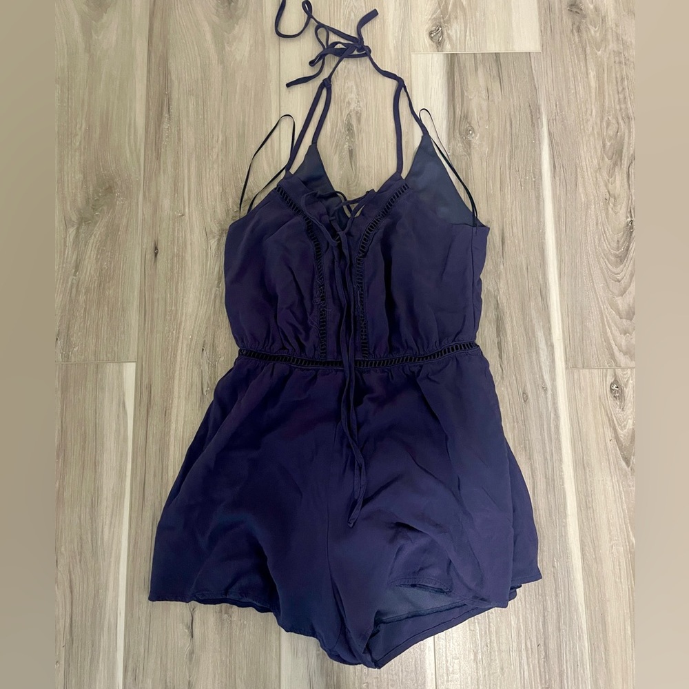 Navy Romper